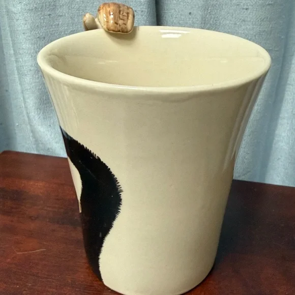 Pier 1 Imports Monkey Mug 3D Hand Painted Cup - Picture 5 of 11